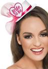 View Item Adult Bride To Be Hat, White With Hairclip And Veil Fancy Dress Hen Night Party