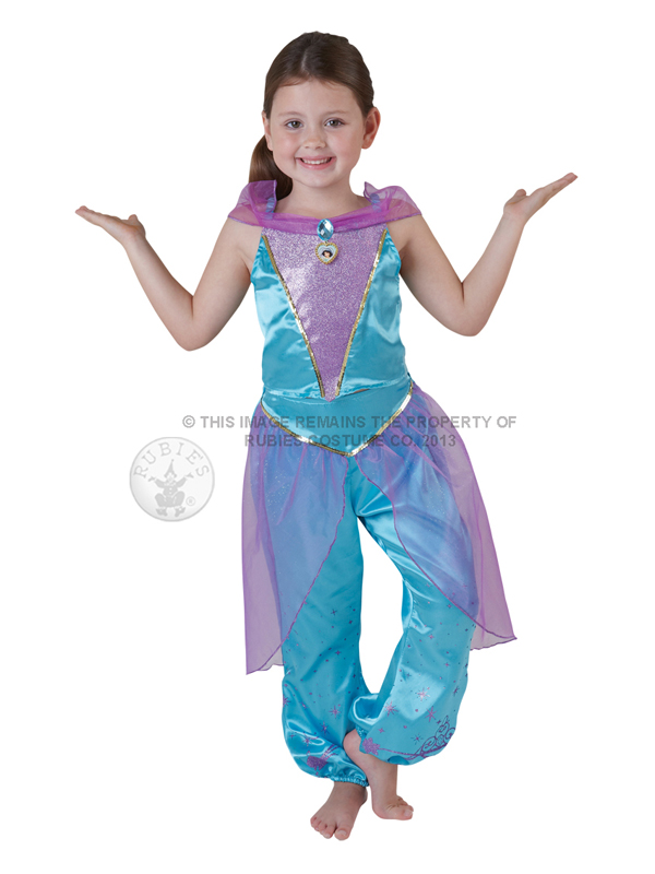 Child Disney Royale Jasmine Fancy Dress Costume Book Week Princess