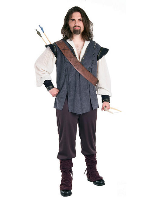 Adult Robin Hood Fancy Dress Medieval Costume (STD) Buy Online