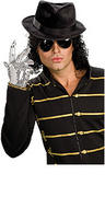 View Item Licensed Billy Jean Michael Jackson Wig Glove Hat Sun Glasses Set Fancy Dress