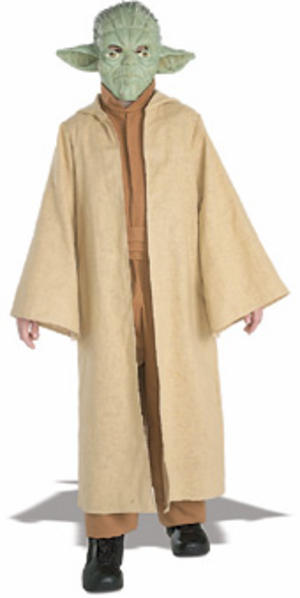 Child Ages 5-7 Years Licensed Star Wars Deluxe Yoda Fancy Dress Costume Kids