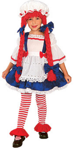 Age 1 - 2 Child Toddler Rag Doll Girl Fancy Dressl Little Miss Muffet Costume