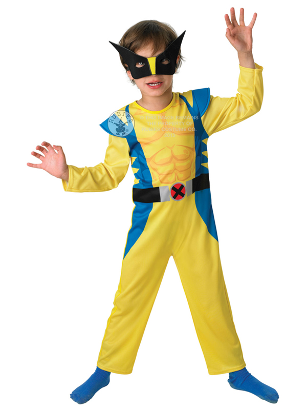 Child Marvel Wolverine Outfit Fancy Dress Costume Book Week
