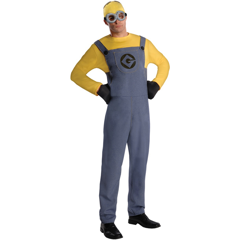 Adult Licensed Despicable Me Minion Gru Fancy Dress Costume Outfit Male