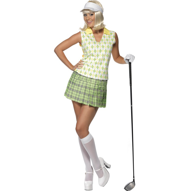Adult Funny Golfers Crazy Golfer Golfing Fancy Dress New Costume Ladies Men eBay