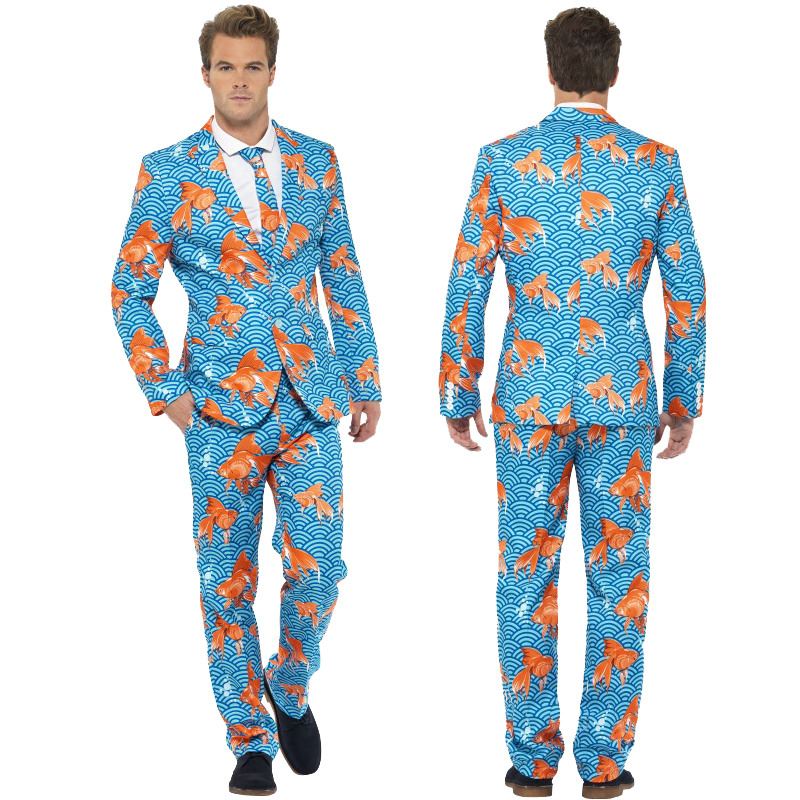 Mens Stand Out Suits Stag Do Party New Comedy Funny Fancy Dress Costume Outfit - Picture 8 of 31