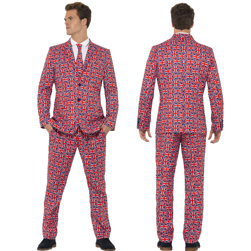 Mens Stand Out Suits Stag Do Party New Comedy Funny Fancy Dress Costume Outfit - Picture 30 of 31