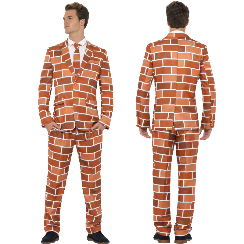 Mens Stand Out Suits Stag Do Party New Comedy Funny Fancy Dress Costume Outfit - Picture 7 of 31