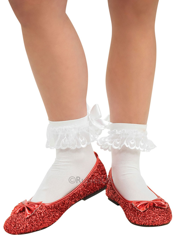 Adult Wizard of Oz Red Dorothy Shoes Fancy Dress Footwear Ruby Slippers