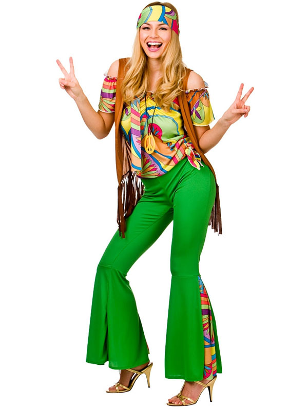 knee length dresses for ladies Blue Flower Power Hippy Costume Ladies 60s 70s Fancy Dress Outfit UK 8   Kingdom Fancy Dress