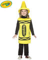 View Item Age 3-4 Yrs Crayola Crayon Fancy Dress Costume Yellow