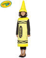View Item Age 7-10 Yrs Crayola Crayon Fancy Dress Costume Yellow