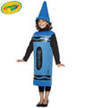 View Item Age 7-10 Yrs Crayola Crayon Fancy Dress Costume Blue