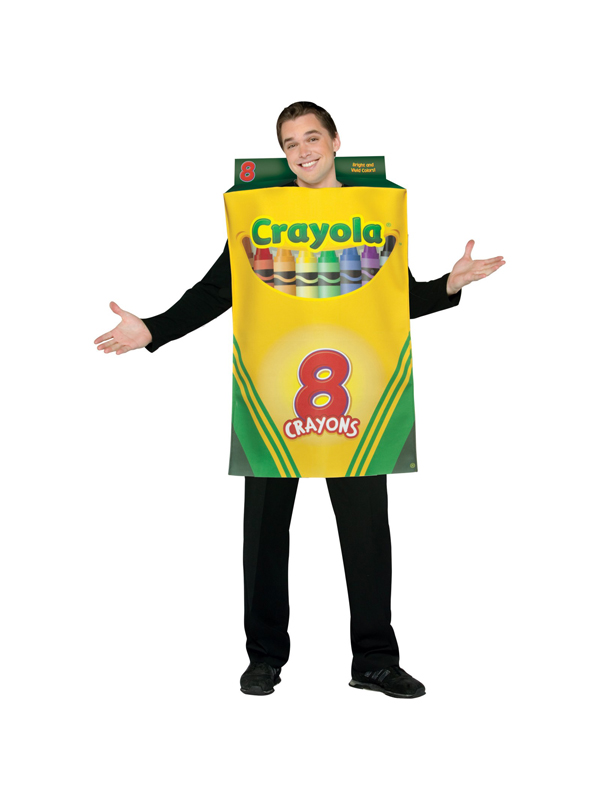 Adult Crayola Box of 8 Crayons Fancy Dress Costume STD eBay