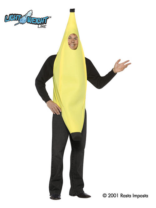 Unisex Banana Costume Funny Fun Fancy Dress Hen Stag Night Party Outfit