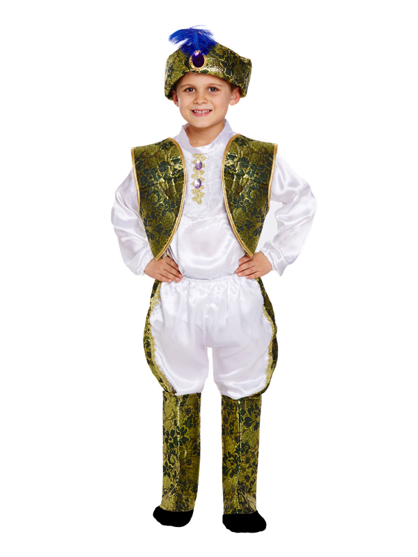 Età 4-12yrs Ragazzi Indiano Bollywood Prince King Costume asiatico Maharaja Costume