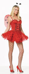 View Item Adult Ladies UK 12-14 Love Bug Lady Bird Fairy Fancy Dress LadyBird Costume 
