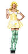 View Item Adult Ladies Size UK 10 Sexy Lemon Girl Wench Naughty Fancy Dress Costume