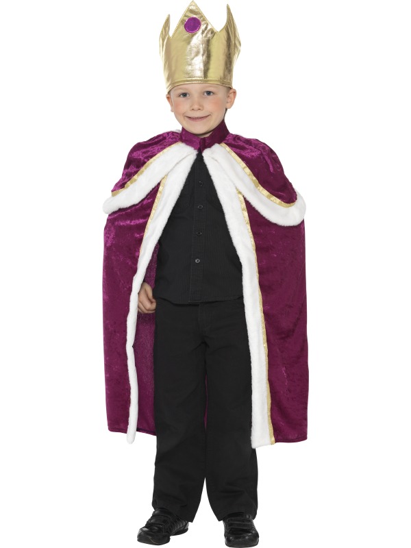 Boys Child Kiddy King Prince Fancy Dress Costume Crown Book Week Kids