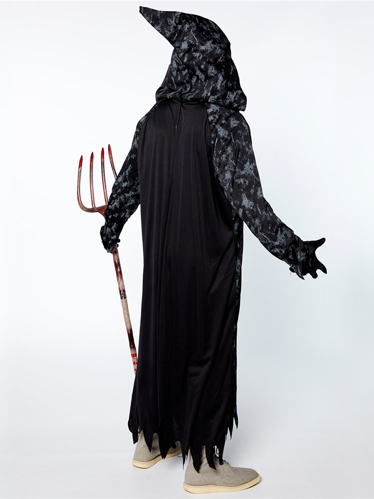 Les adultes Grim Citrouille Reaper Fancy Dress Costume Jack-o-lantern Halloween homme