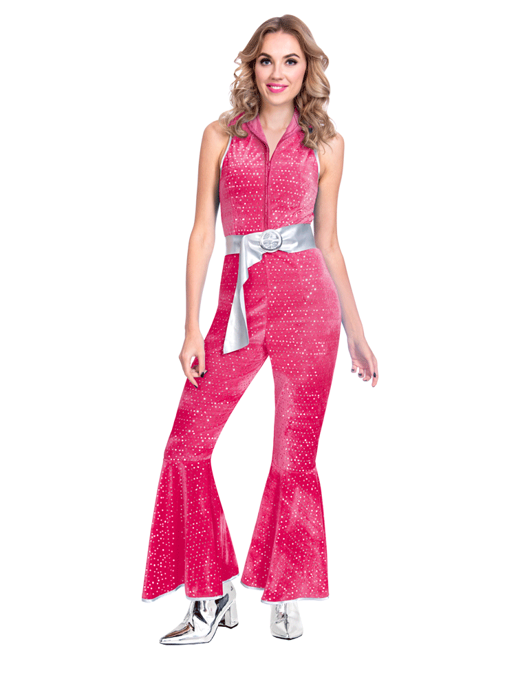 Adults Disco Diva Fancy Dress Costume Retro Hen Night 60s 70s 80s Dancing Queen