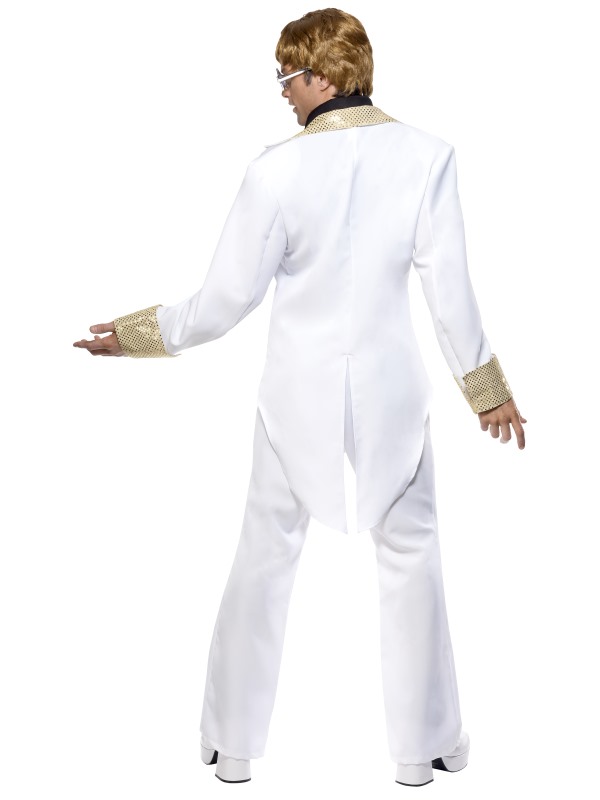 Adult 70s Rocket Man Fancy Dress Rock Star Elton John Costume BN eBay