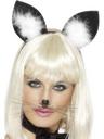 View Item Cats Ears Black and White Fancy Dress Costume Accessory
