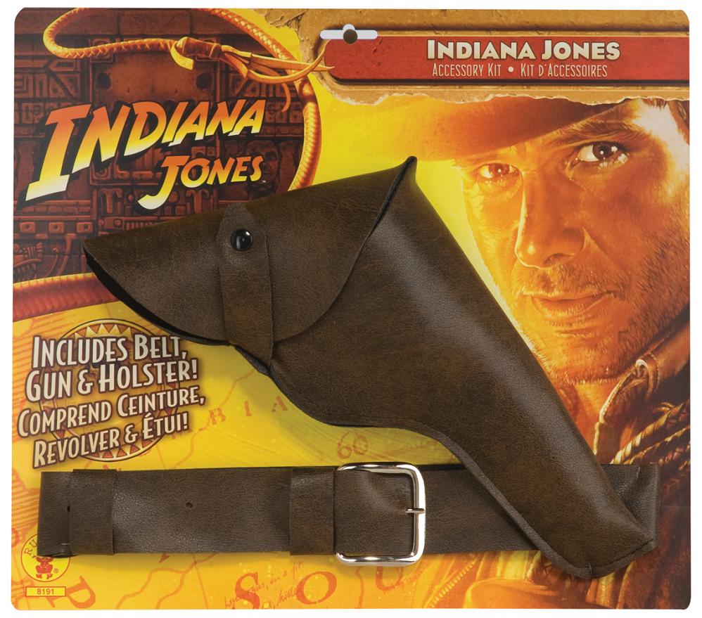 Indiana Jones Belt, Toy Gun & Holster Fancy Dress Film Fancy Dress