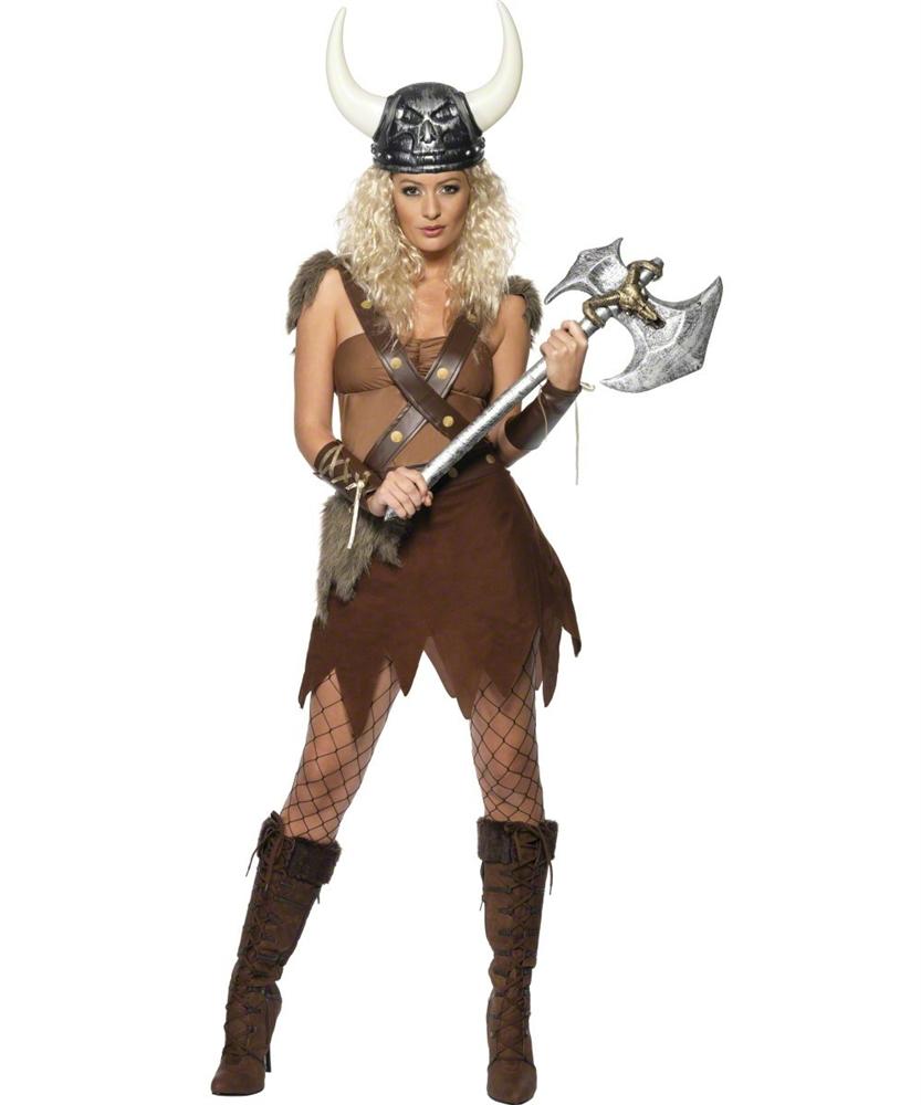 Adult Female Viking Warrior Costume (Medium) Uk Size 1214 Fancy Dress