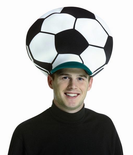 Fancy Dress Soccer Football Topper Hat Sport Player Football Adult Head
