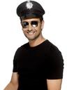 View Item Black Framed Aviator Specs with Mirrored Lenses Fancy Dress Pilot Accessory