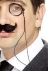View Item Black Monocle on Cord Fancy Dress Costume Accessory