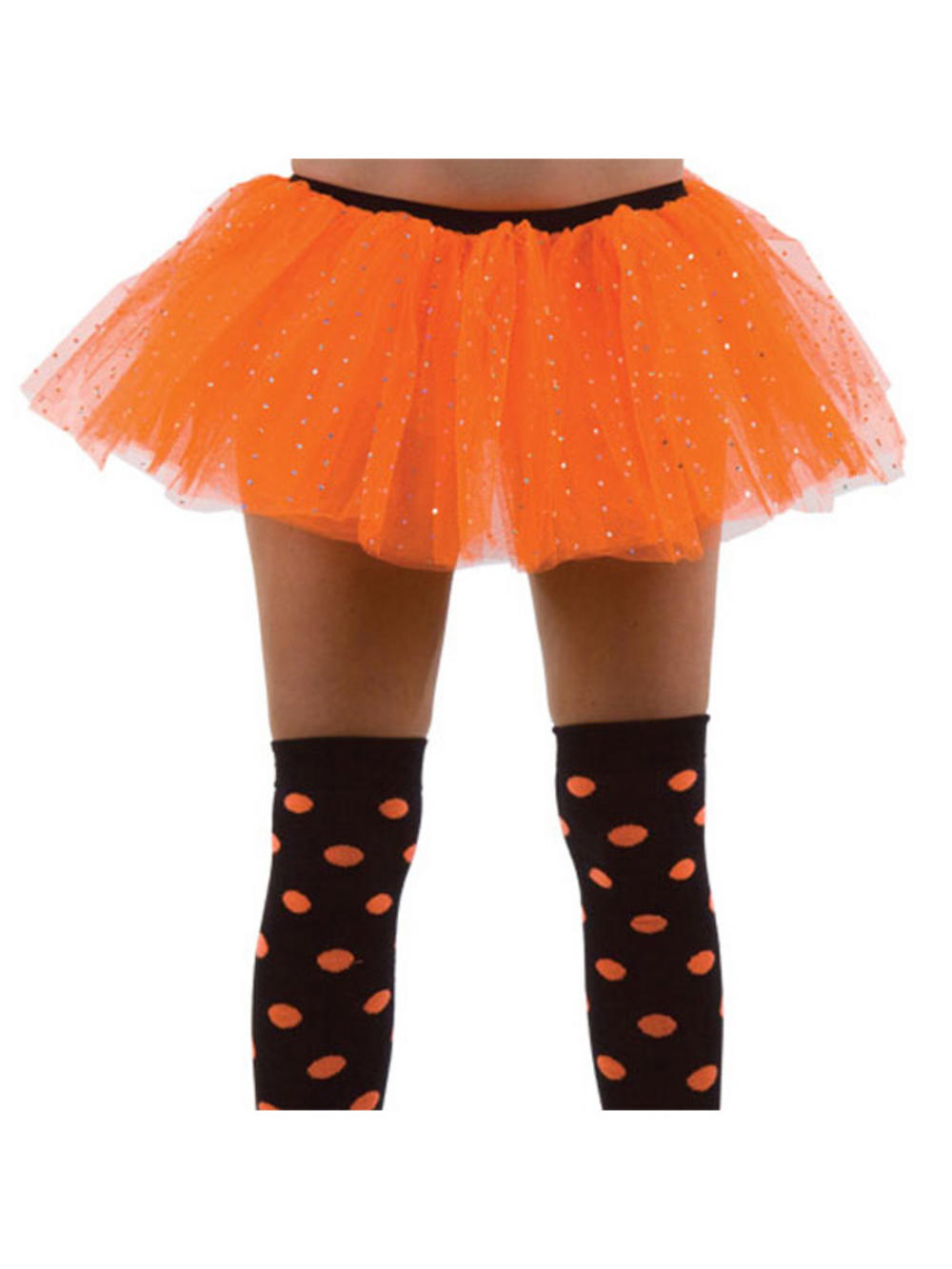 Adult Ladies Orange Sequin Pumpkin Tutu Neon Hen Night Halloween Fancy Dress New Buy Online