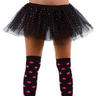 View Item 22"-42" Waist Black Sequin Tutu Fancy Dress Adult Halloween Accy (Standard)