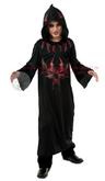 View Item Child Devil Skull Hooded Robe Fancy Dress Costume Halloween Evil Priest Kids
