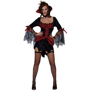 Adult UK Size 18-20 Burlesque Vampiress Fancy Dress Halloween Costume (Large)