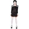 View Item Adult UK Size 10-12 Creepy Girl Fancy Dress Halloween Family Costume (Small)