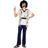 View Item Child Age 11-13 Peace Man Hippie Fancy Dress 1960s Woodstock Costume (Medium)