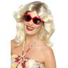 View Item Adult Lips Sun Glasses Fancy Dress Shades Disco Fever Ladies Womens Female