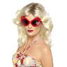 View Item Adult Red 70s Style Glasses Fancy Dress Shades Ladies Womens Female