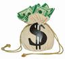 View Item Adult Money Bag Drawstring Pouch Fancy Dress SWAG Booty Purse Accessory