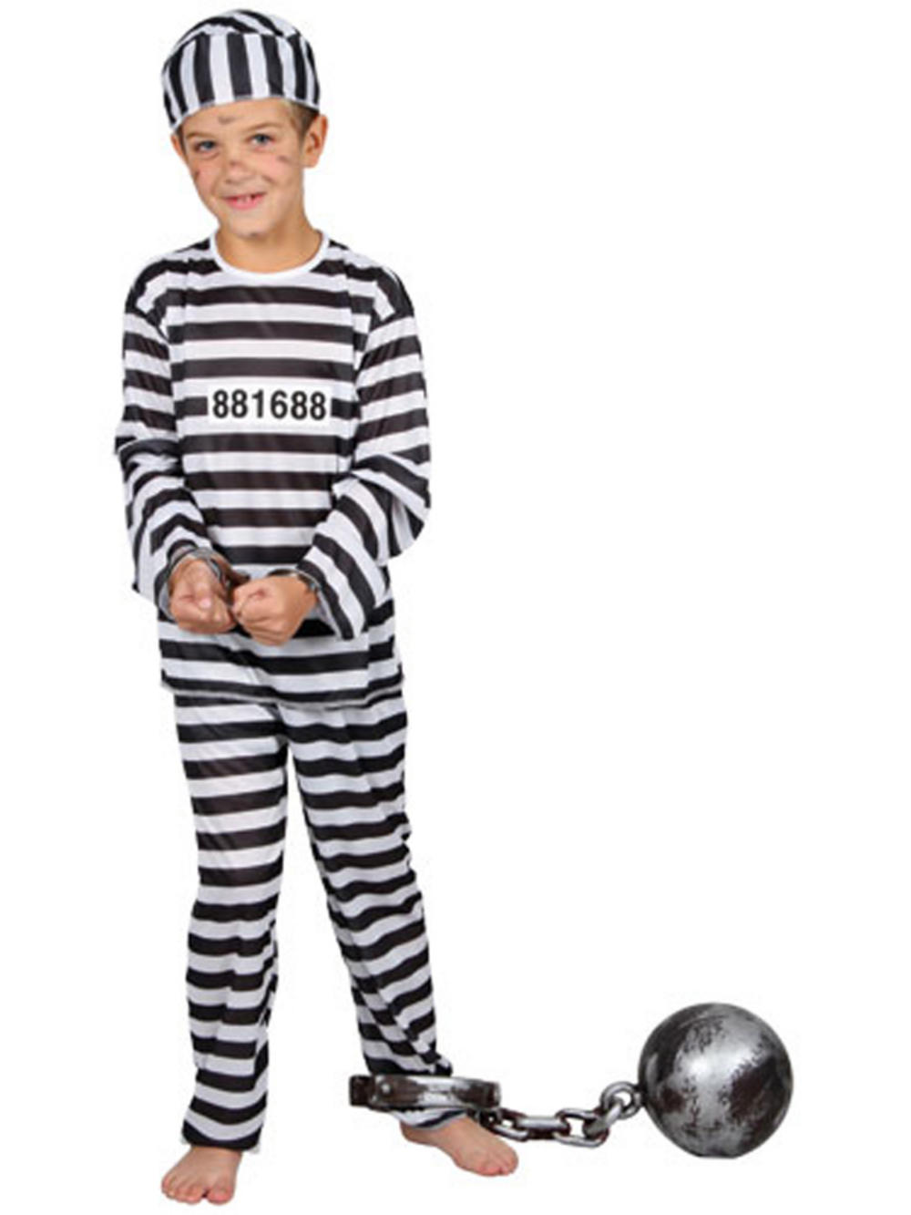 Boys Prison Inmate Fancy Dress Prisoner Convict Boys Prison Inmate Fancy Dress Prisoner Convict