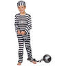 View Item Child Boys Prison Inmate Fancy Dress Prisoner Convict Costume (Ages 3-10 Years)