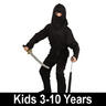 View Item Child Dark Ninja Fancy Dress Costume Kids Boys Male