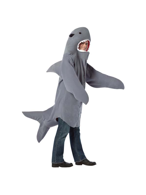 Sea World Snappy Shark Mens Fancy Dress Costume Outfit Mens Ladies New