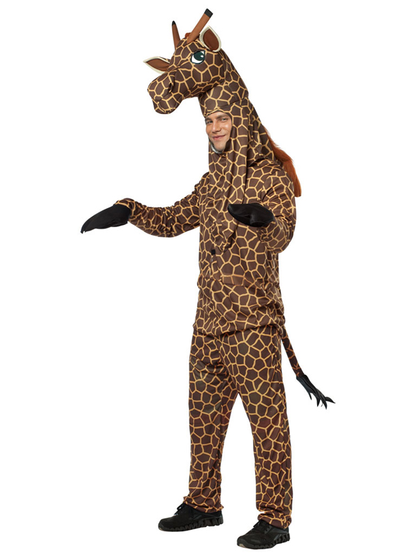 Adult Giraffe Animal Fancy Dress Costume Mens Ladies Gents Women Africa