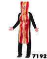 View Item Adult Bacon Rasher Food Fancy Dress Costume Mens Ladies Gents Women Unisex