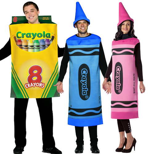 Crayola Fancy Dress Costume Crayons Book Week Hat Gents Male Female