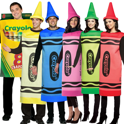 Crayola Fancy Dress Costume Box of Crayons Book Week Hat Gents Male