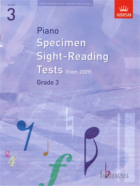 Piano Sight Reading Tests Grade 3 Abrsm Sheet Music New 